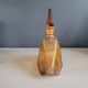 Art Deco liqueur carafe in amber glass