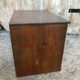 Vintage wood document holder locker#a118