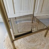 Gold brass side table  
Accent table