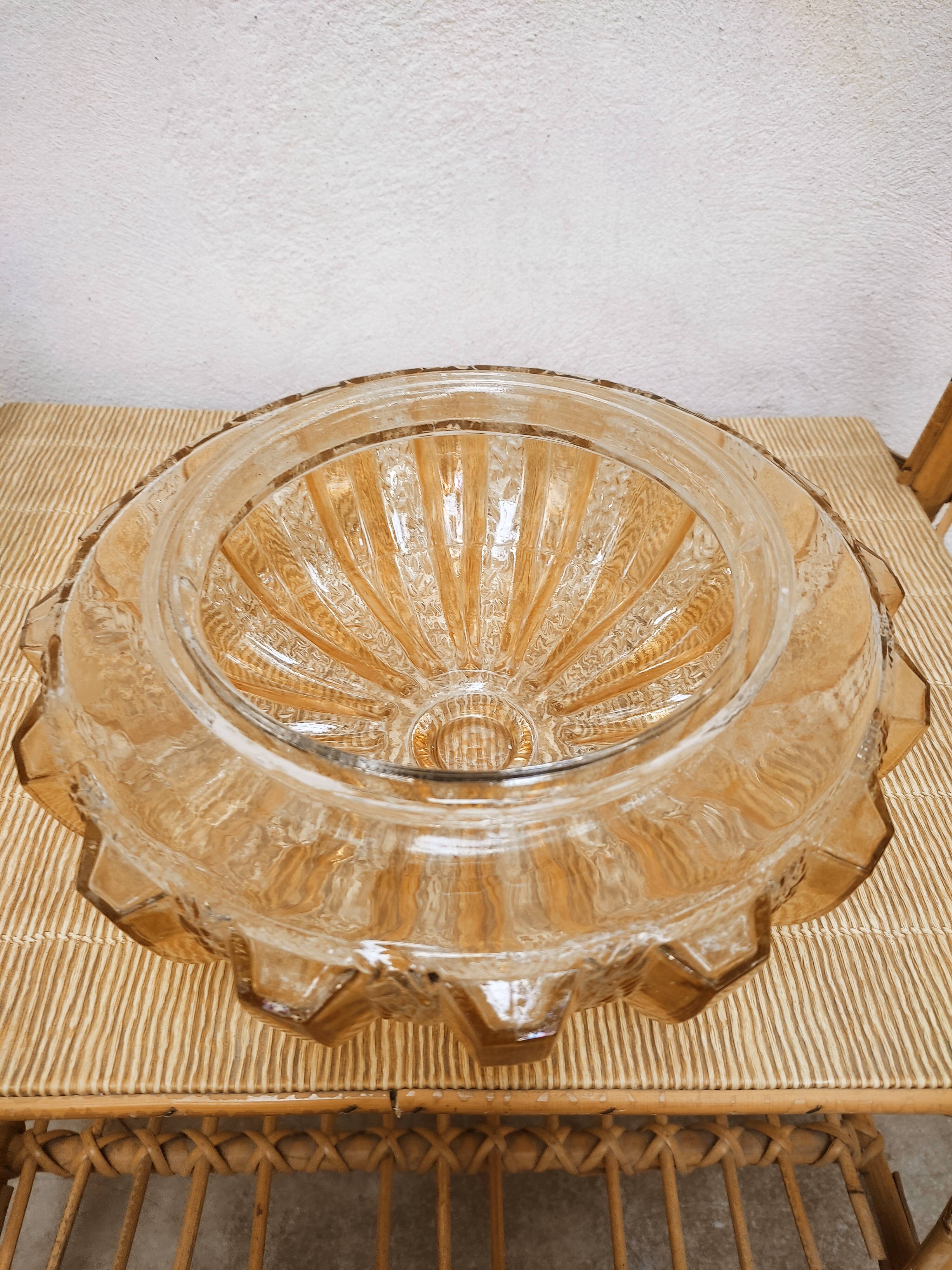 Applique soleil en verre irisé