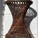 Tamtam type stool in rattan and canework