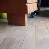 Beautiful desk veneer teak 80s