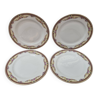 4 assiettes Limoges, Macy's palented