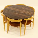 Heart dining set, designed by Hans Wegner for Fitz Hansen,  Denmark 1960s