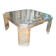 Table basse athena par david lange. 1970. 70x70