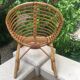 Rattan basket chair from the 60s