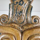 18th century Dutch witwerk cabinet with original key & faux Delft decoration