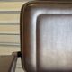 Paire de fauteuils de réunion vintage marron chocolat