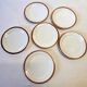 6 Limoges porcelain dessert plates from Chastagner, France