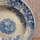 Set of 2 deep plates in Sarreguemines ironstone – Jardinière model – Various decorations