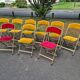 Set of 10 folding chairs Chaisor "theater chair"