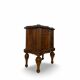 art deco walnut serpentine nightstands, 1920s
