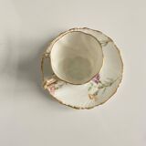 Set of 7 Porcelain Cups and Saucers | Elegant Floral Decor