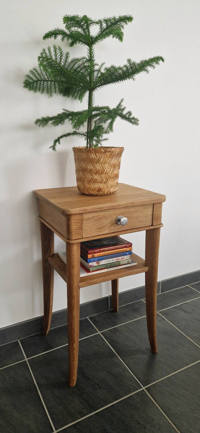 1940s oak side table