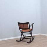 Mid century folding rocking chairs F.lli Reguitti 1950s