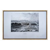 Vienne, Autriche gravure Vintage, 1841 Authentique.