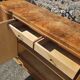 French ART DECO Sideboard- High Gloss Burl Elmwood Buffet-30s