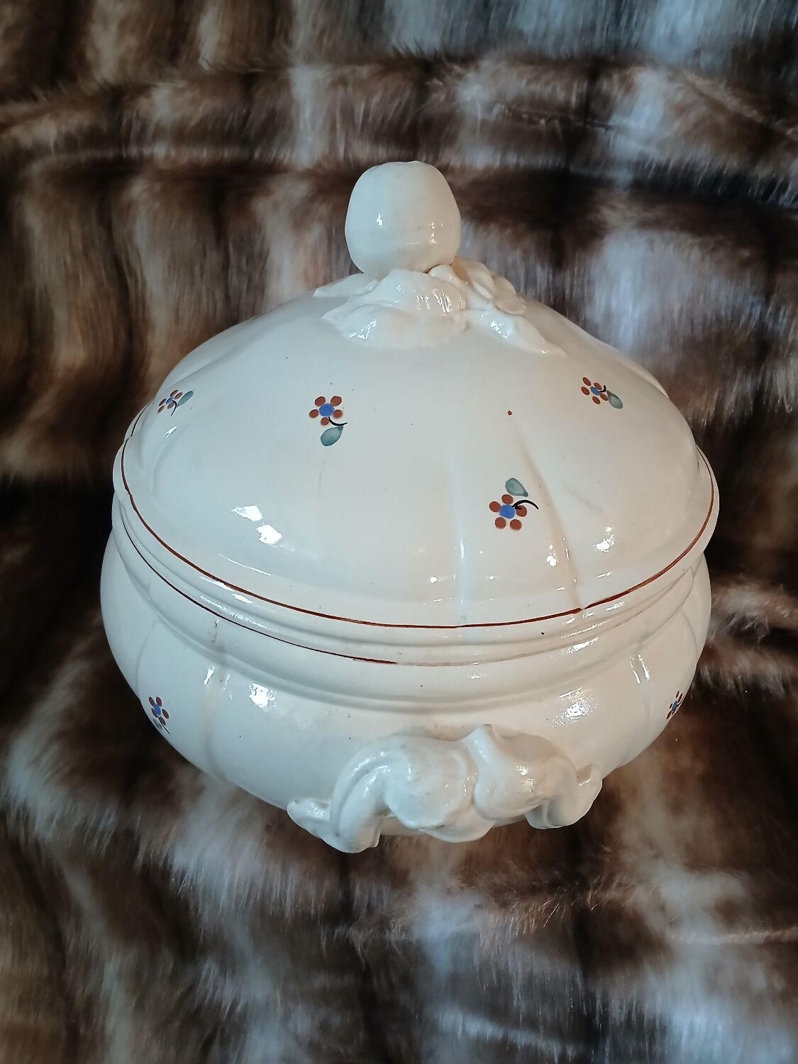 Soupière ancienne Digoin et Sarreguemines 