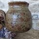 Pichet cruche carafe vase grès pyrité vintage Baudat poterie
