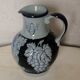 Cobalt blue faience wine pitcher west germany