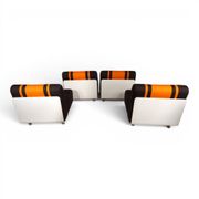 Cor Concha 4 Piece Space Age Modular Sofa by Jo Otterpohl, 1970
