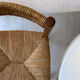 Paire chaise enfant paille design 1950/1960