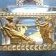 Baccarat and gilded bronze crystal box, Ancient women and lions, CHARLES X