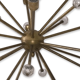 chandelier sputnik 24 arm brass and murano glass