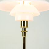 Lampe de table portable PH 2/1 en verre opale blanc par Poul Henningsen