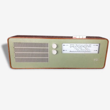 Radio vintage Swedish teak and plastic.