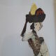 Butterfly wings painting with African women motif