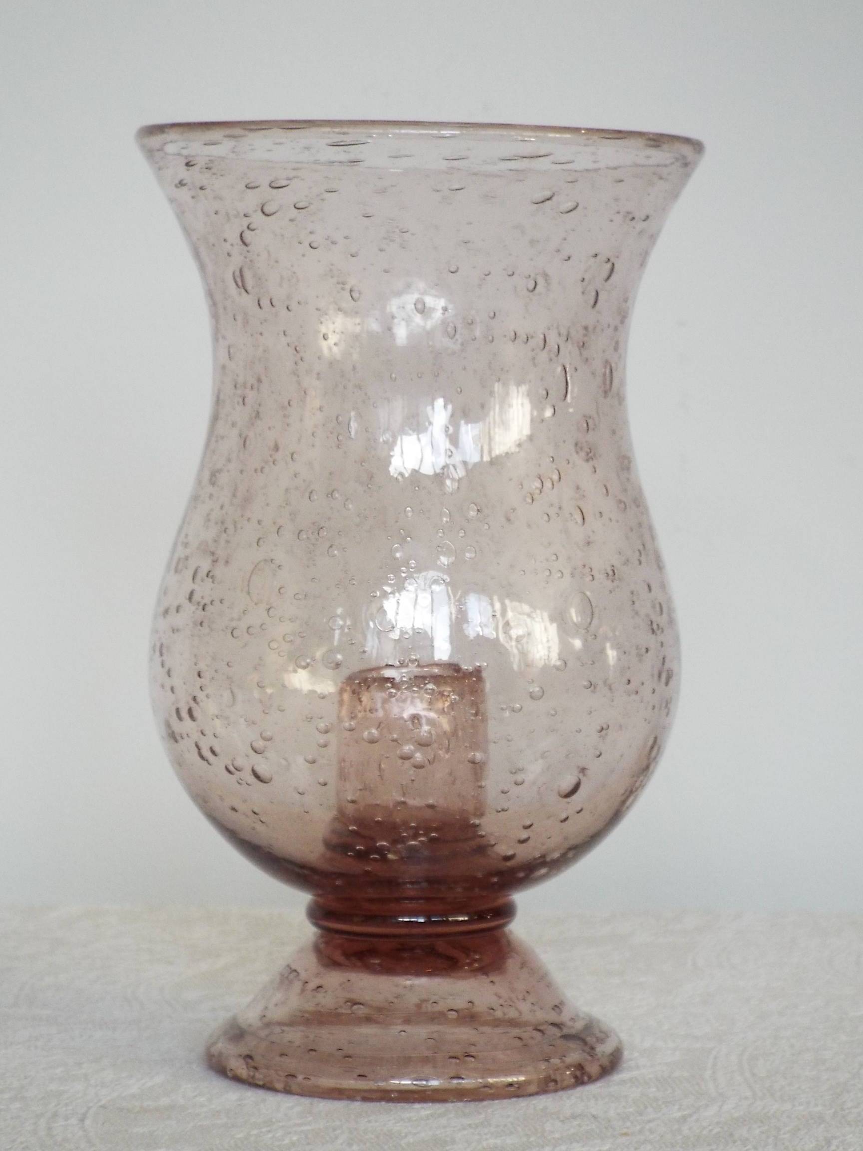 Biot vase candle holder