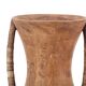 Wooden amphora vase, handles covered with wicker, 1970s.