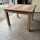 Rustic table made of raw wood