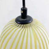Mid-Century Modern Yellow Glass Pendant Lamp, Italy, 1960s