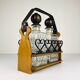 Tantalus Vintage Decanters for Cognac and Whisky, Italy, 1960s, set of 2