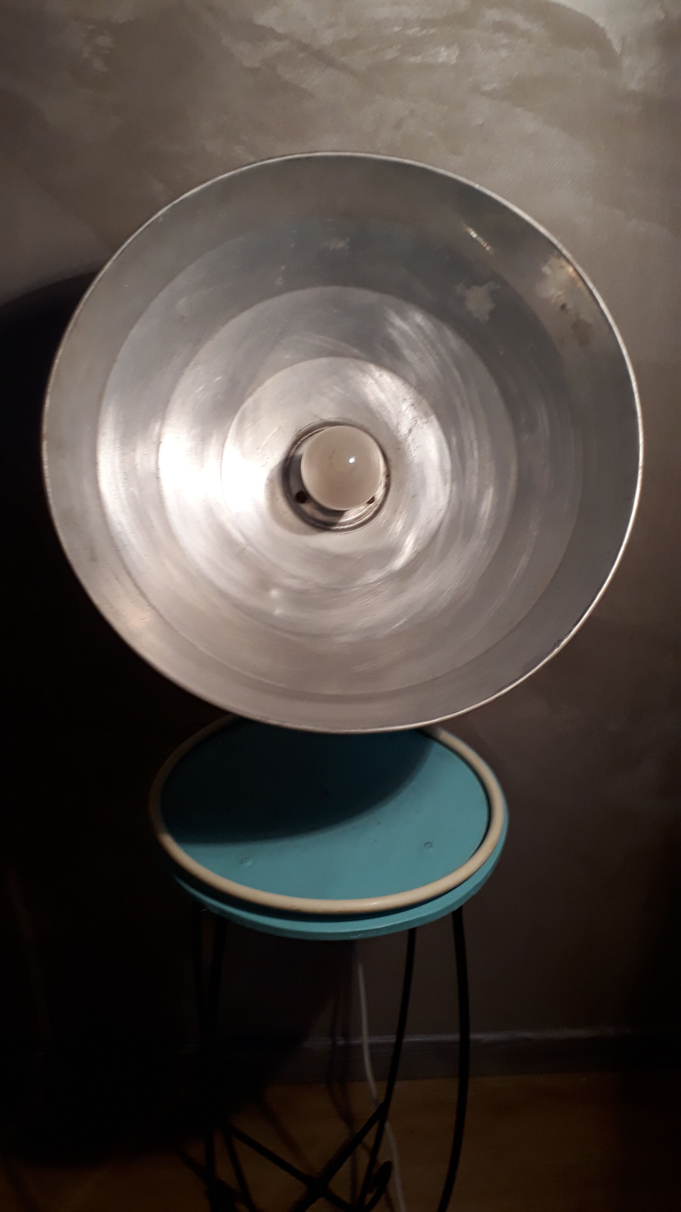 Industrial style lamp Ben Atiba 1960 50x40 good state, take sector to change, for french standard