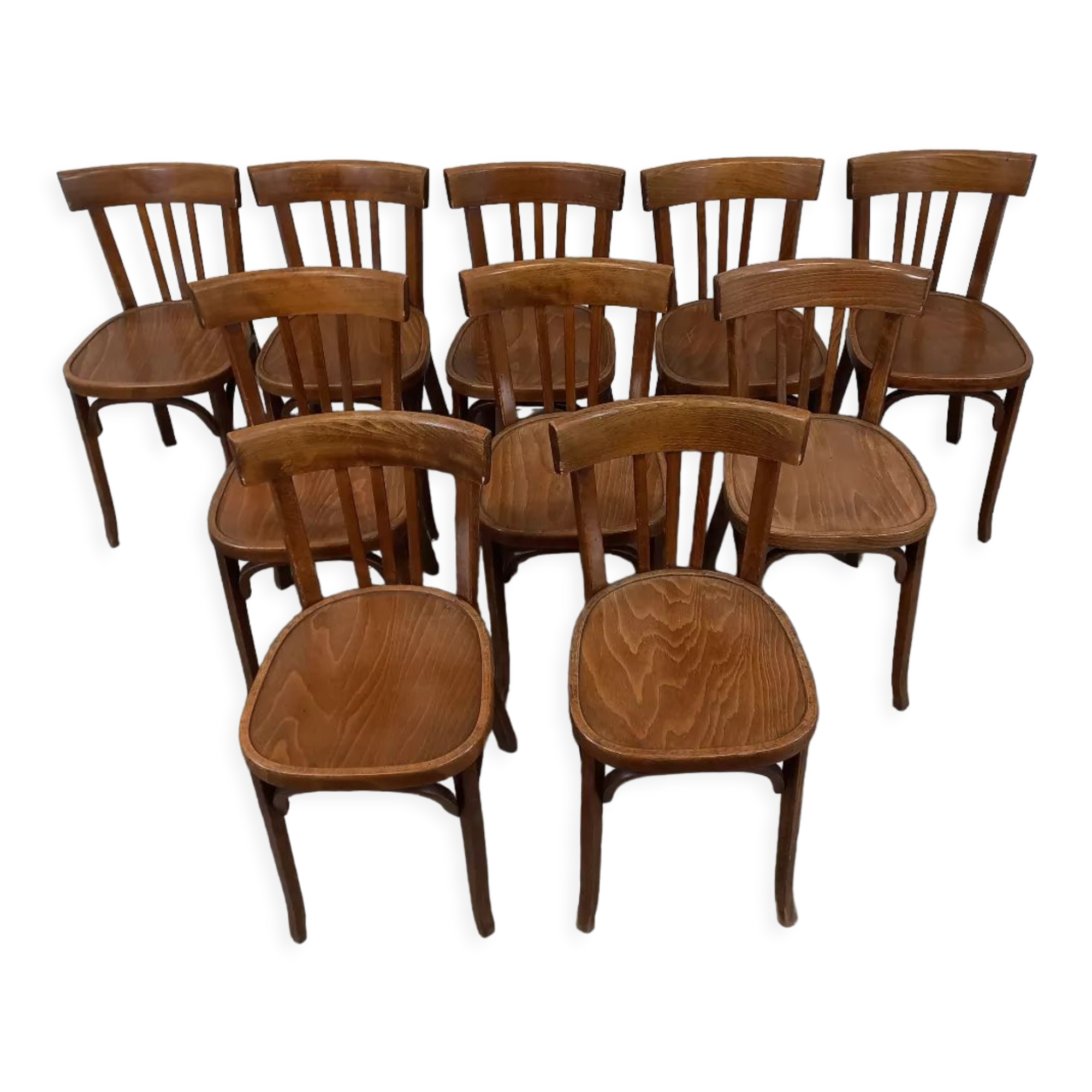 Baumann bistro chairs, set of 10