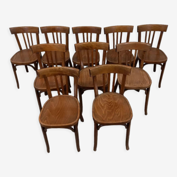 Baumann bistro chairs, set of 10