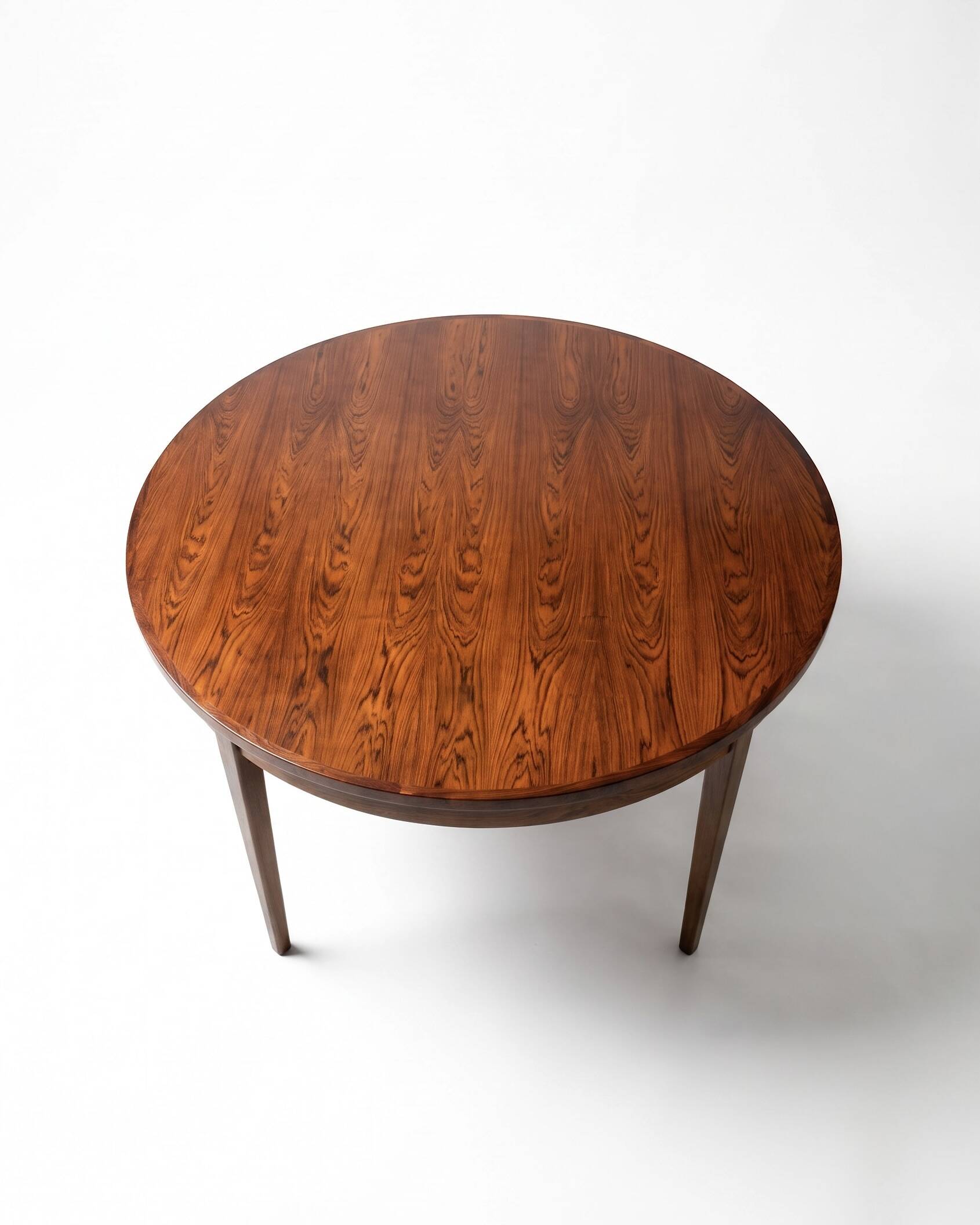 Table scandinave extensible en palissandre de Rio - 1960