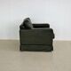 vintage green leather club chair