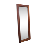 Old beveled wooden frame mirror 159x60cm