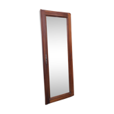 Ancien miroir biseauté cadre en bois 159x60cm