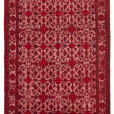 Hand-Knotted Bohemian Turkish 1980s 216 cm x 309 cm Red Carpet