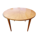 Table ronde marqueterie étoile avec allonges