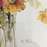 Watercolor bouquet of flowers