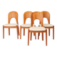 Chaises de salle à manger Niels Koefoed Morten, ensemble de 4, teck, années 1970, danois