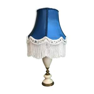 Lampe bleue style victorien