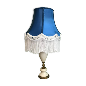 Victorian style blue lamp