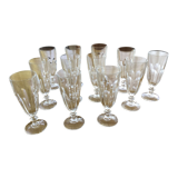 12 flûtes à champagne cristal